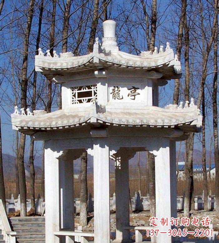 淄博合肥双层石雕凉亭,助您畅享凉爽景致