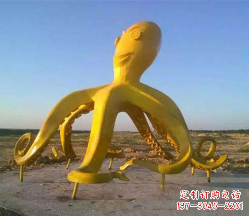 淄博户外章鱼雕塑