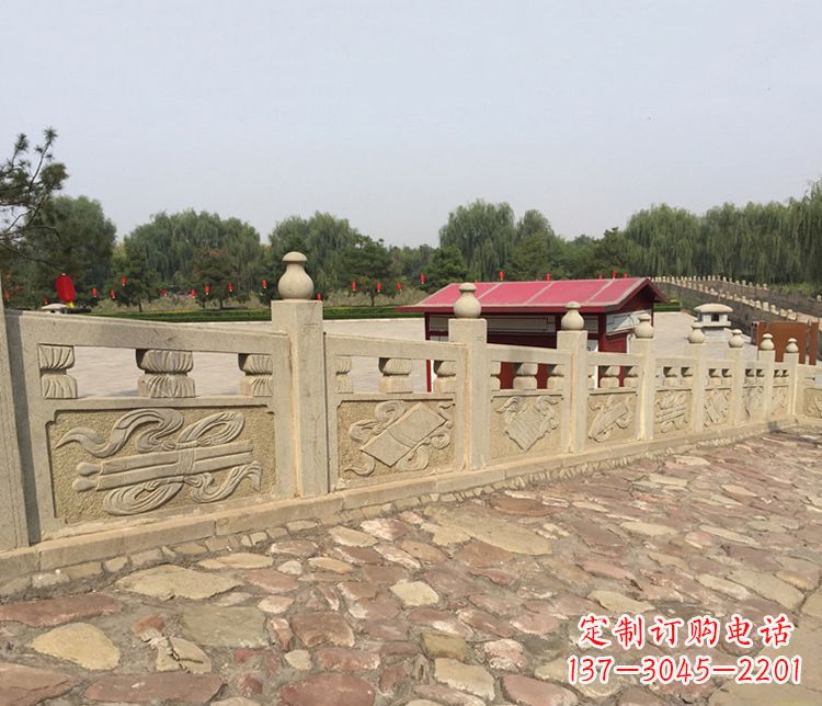 淄博护城河大理石栏板雕塑