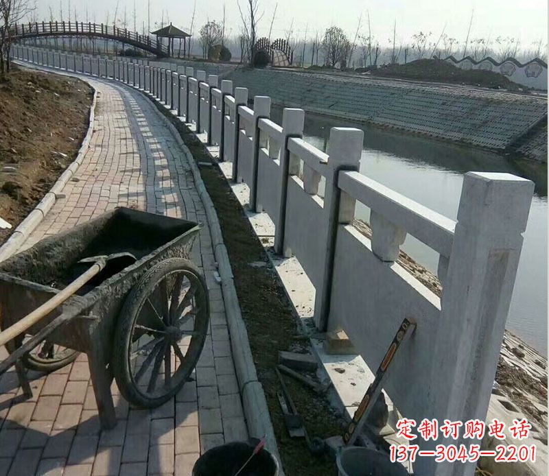 淄博精美大理石栏杆石雕