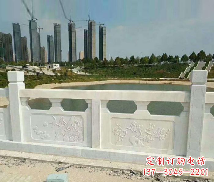淄博护城河建筑石雕栏板，精美绝伦