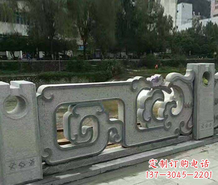 淄博护城河建筑石雕栏板