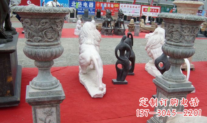 淄博花盆公园景观石雕