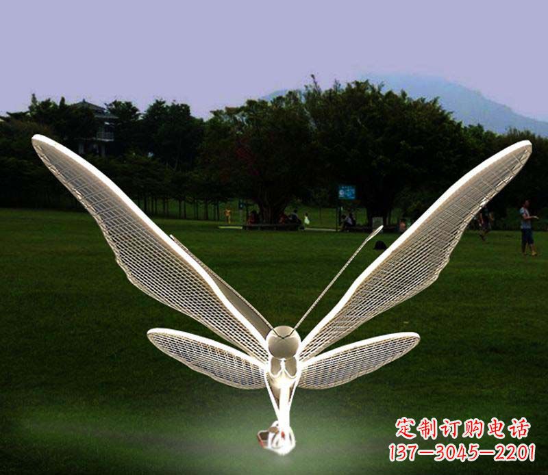 淄博花园不锈钢装饰蝴蝶雕塑
