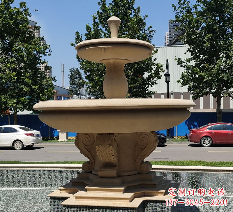 淄博恵安石雕风水球-祈福家庭幸福