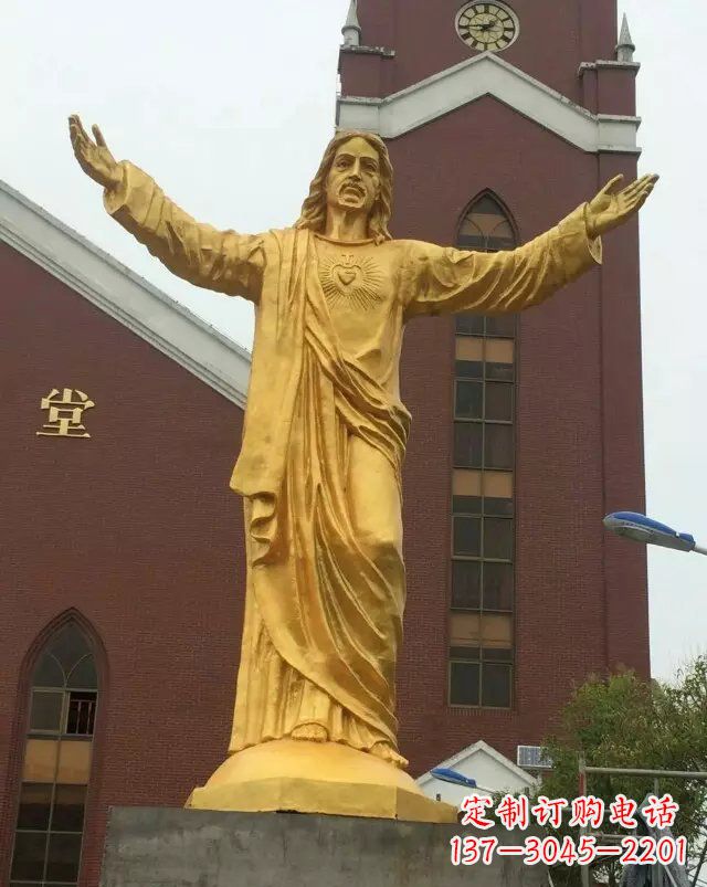 淄博教堂铸铜耶稣雕塑
