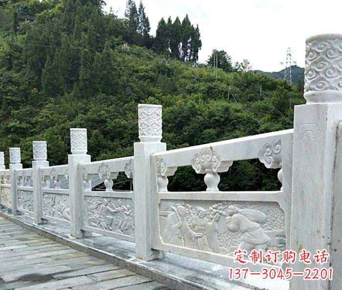 淄博景区大理石栏板石雕 (4)