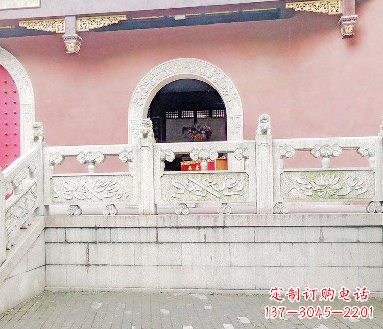淄博景区大理石栏板石雕 (3)
