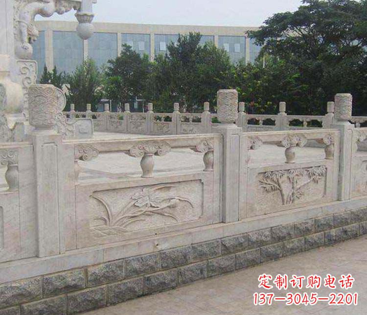 淄博景区大理石栏板石雕 (5)