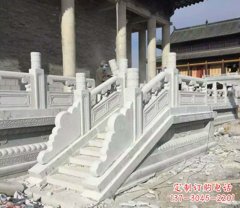 淄博大理石栏板石雕，精美绝伦，让建筑锦上添花