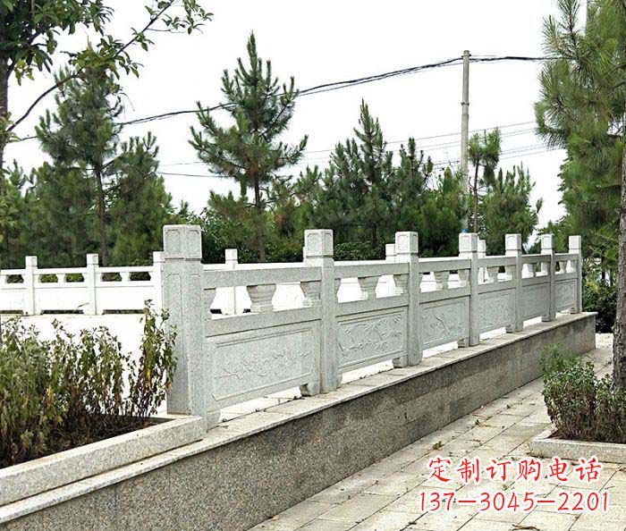 淄博景区大理石栏杆石雕_2