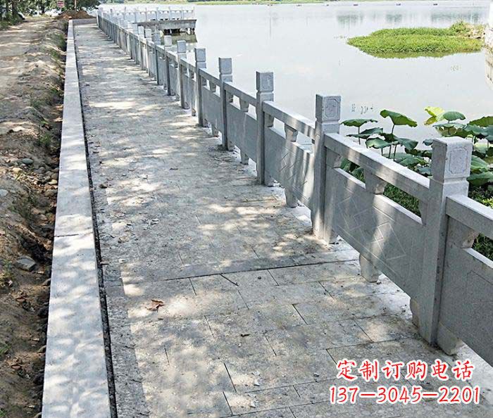 淄博景区大理石栏杆石雕_1