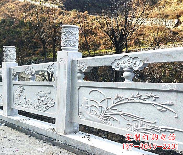 淄博领雕-汉白玉石浮雕栏板