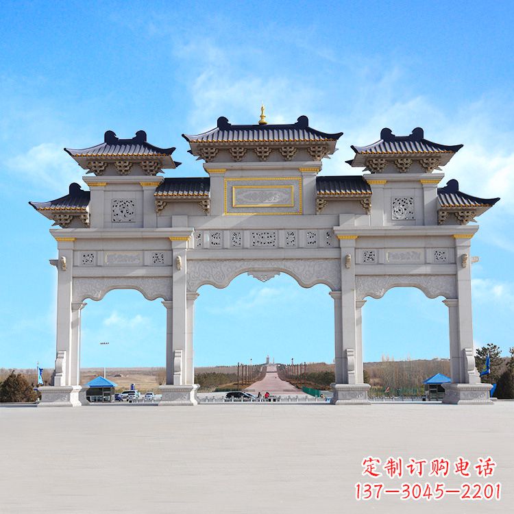 淄博牌坊雕塑定制,让您的景点更出彩