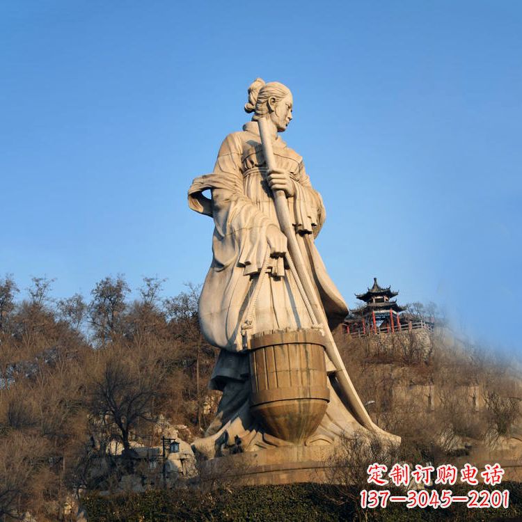 淄博景区景点历史名人古代著名美女文姜大型景观雕塑