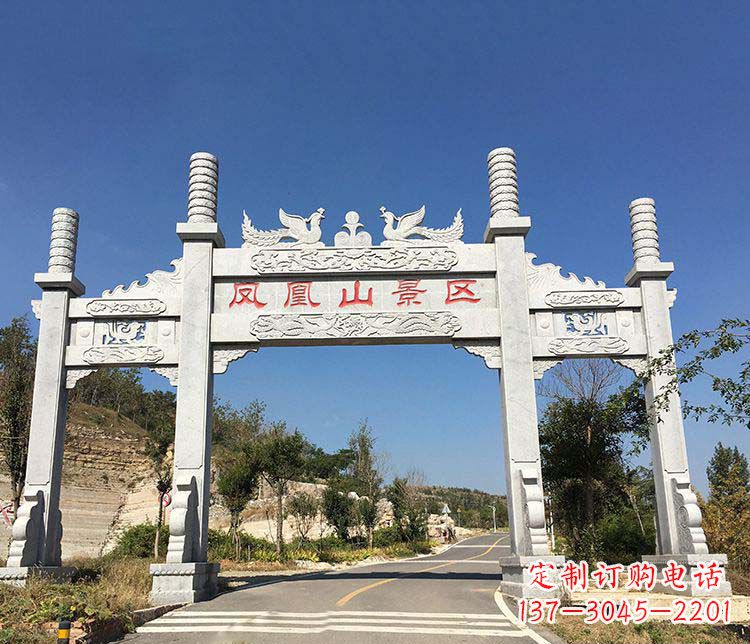 淄博中领雕塑:高质量牌坊石雕