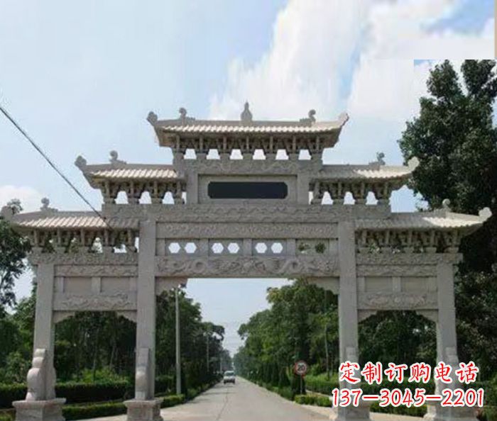 淄博高品质牌坊石雕,专为客户量身定制
