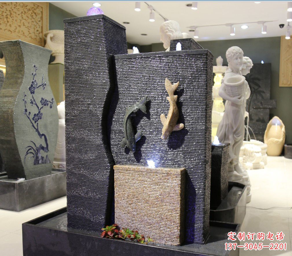 淄博九龙太子石雕喷泉