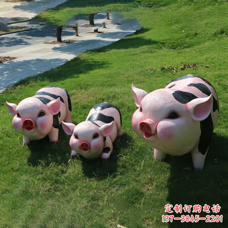 淄博全新卡通猪雕塑,为您的家居装饰带来活力