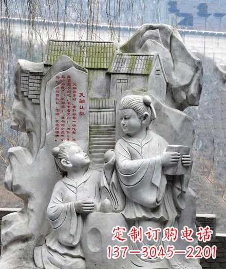 淄博经典·孔融雕塑,一件艺术之作
