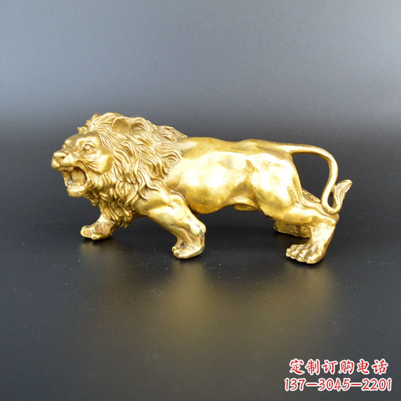 淄博鎏金西洋狮子雕塑