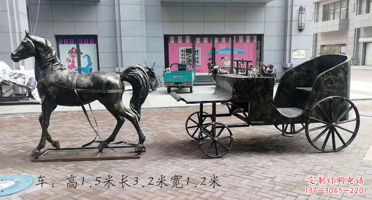 淄博古典马车雕塑,精致传承礼仪之魂