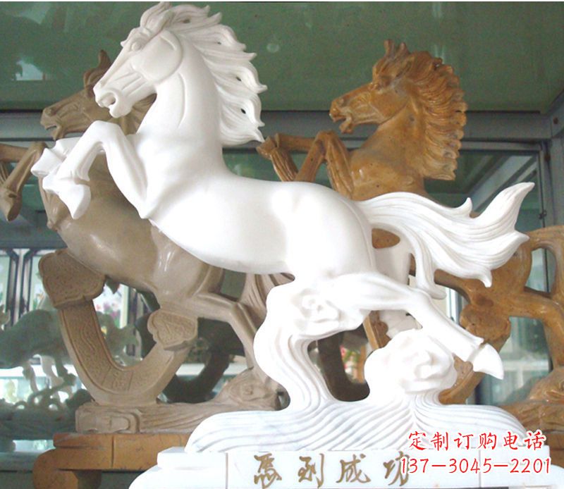 淄博精美马到成功景观石雕
