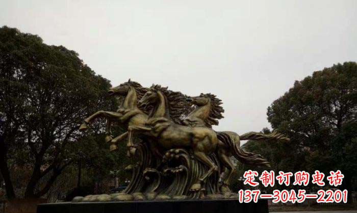 淄博马到成功铜雕