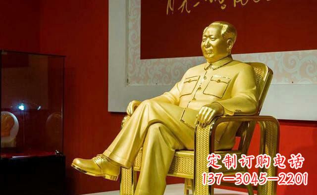 淄博雕刻毛主席偉人銅像,傳遞壹代領袖偉大革命精神
