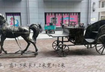 淄博古典马车雕塑，精致传承礼仪之魂