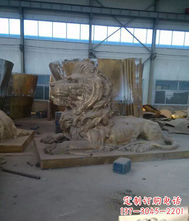 淄博中领雕塑推出的西洋狮子铜雕,是一件充满传…