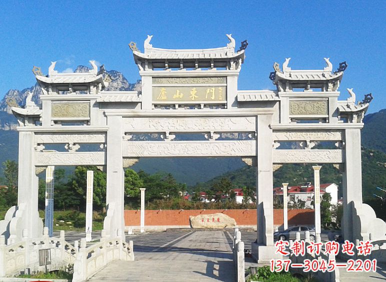 淄博牌坊石雕大象