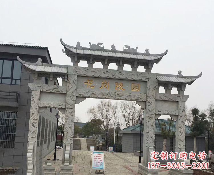 淄博精美牌楼石雕,精致雕琢精美臻品