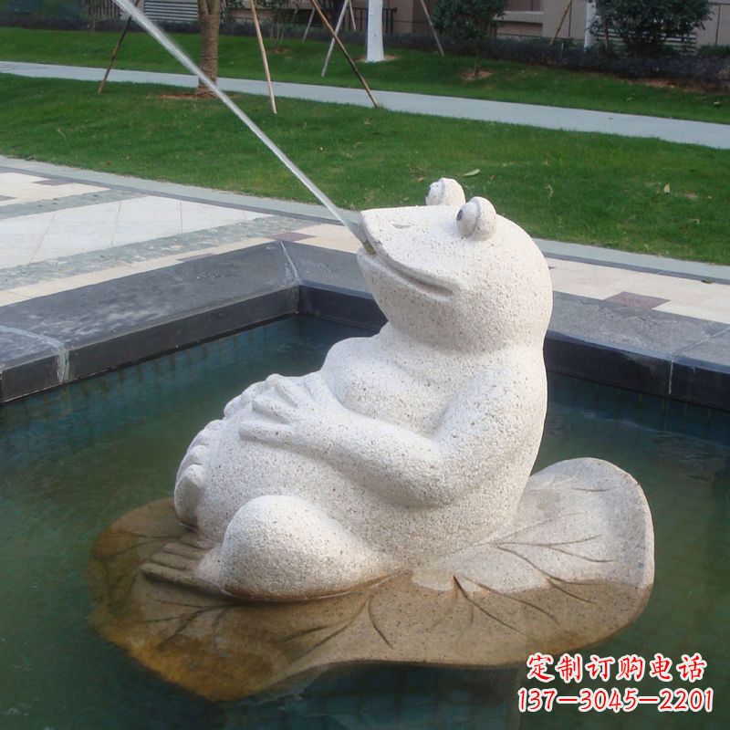 淄博无边界精致艺术——喷水青蛙石雕
