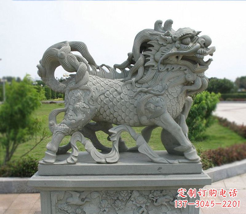 淄博麒麟招财石雕