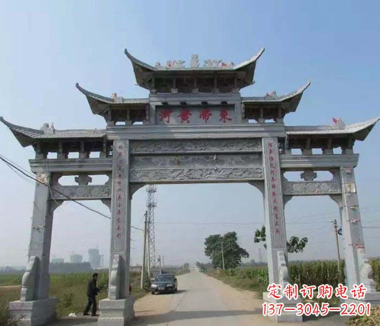 淄博精品牌坊石雕,令您赞叹不已