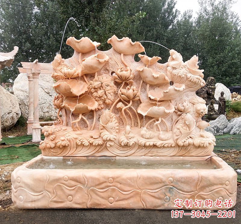 淄博汇聚自然艺术的石材喷泉雕塑