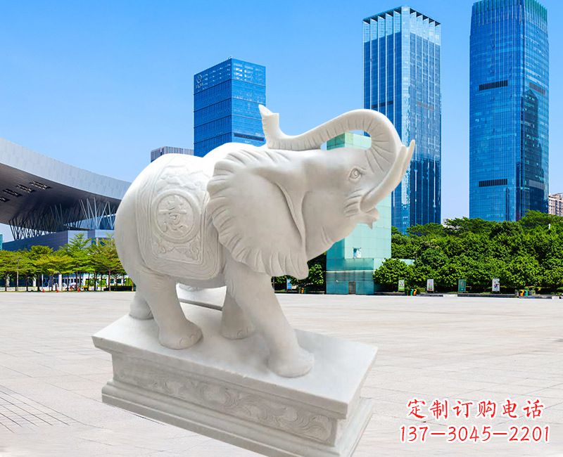 淄博高品质大象喷泉雕塑