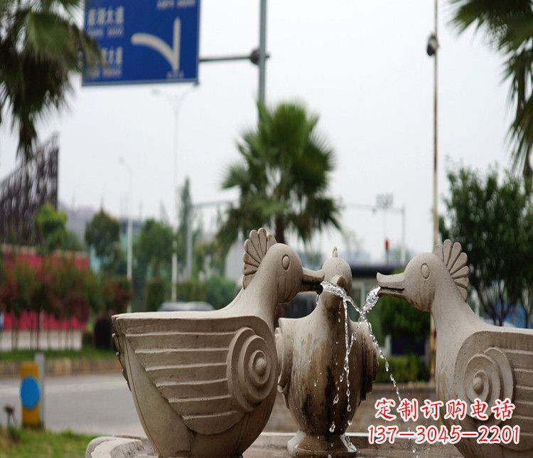 淄博高雅纯石石喷泉雕塑
