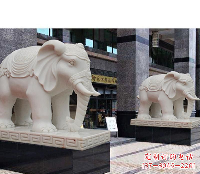 淄博最佳选择——石雕酒店大象雕塑