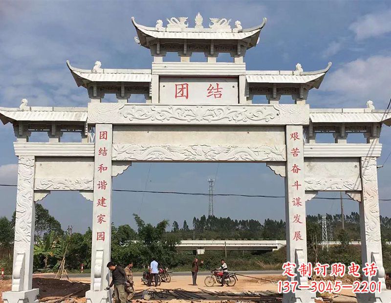 淄博定制牌坊雕塑,展现精湛工艺