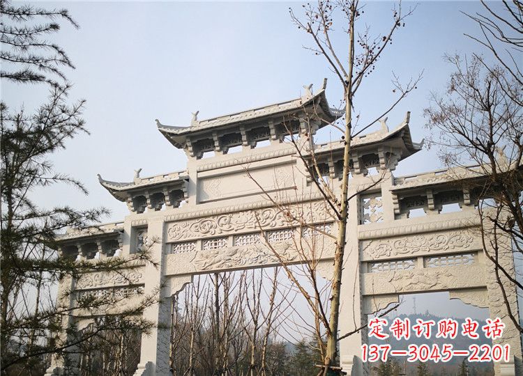 淄博定制高品质牌坊雕塑