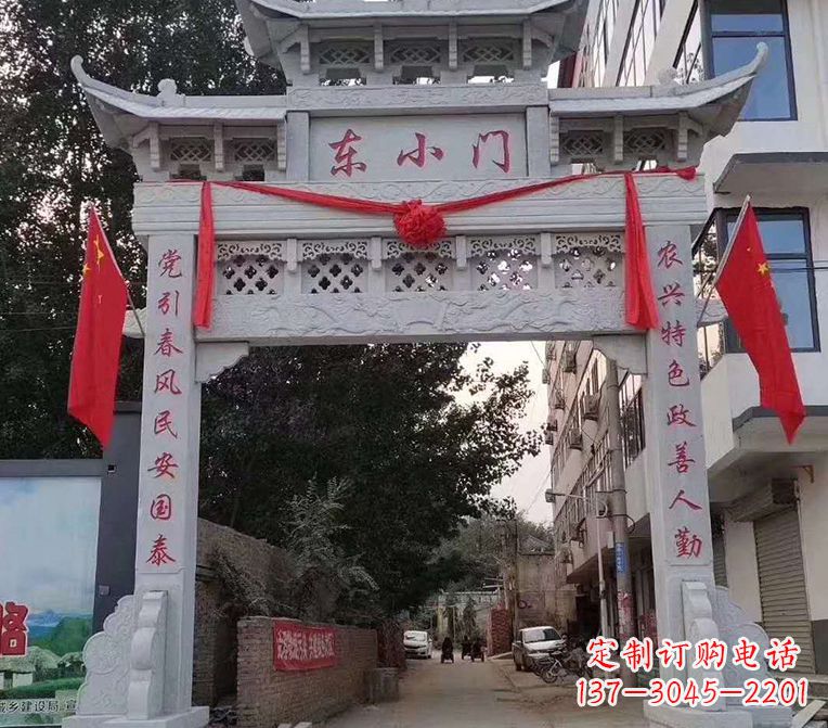 淄博精美锻铸牌楼雕塑,展现独特艺术魅力