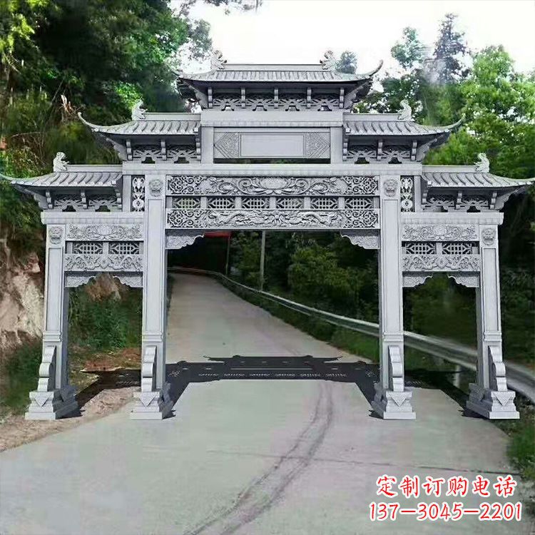 淄博石牌楼青石牌坊