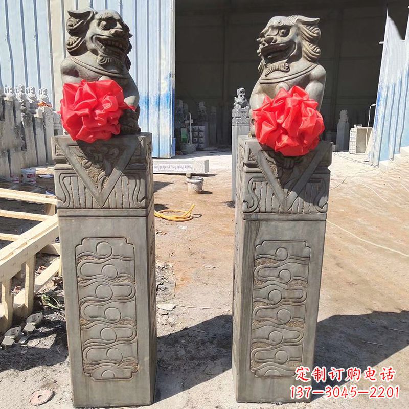 淄博石狮子栓马桩