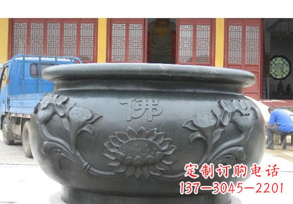 淄博水缸寺庙铜雕 (2)