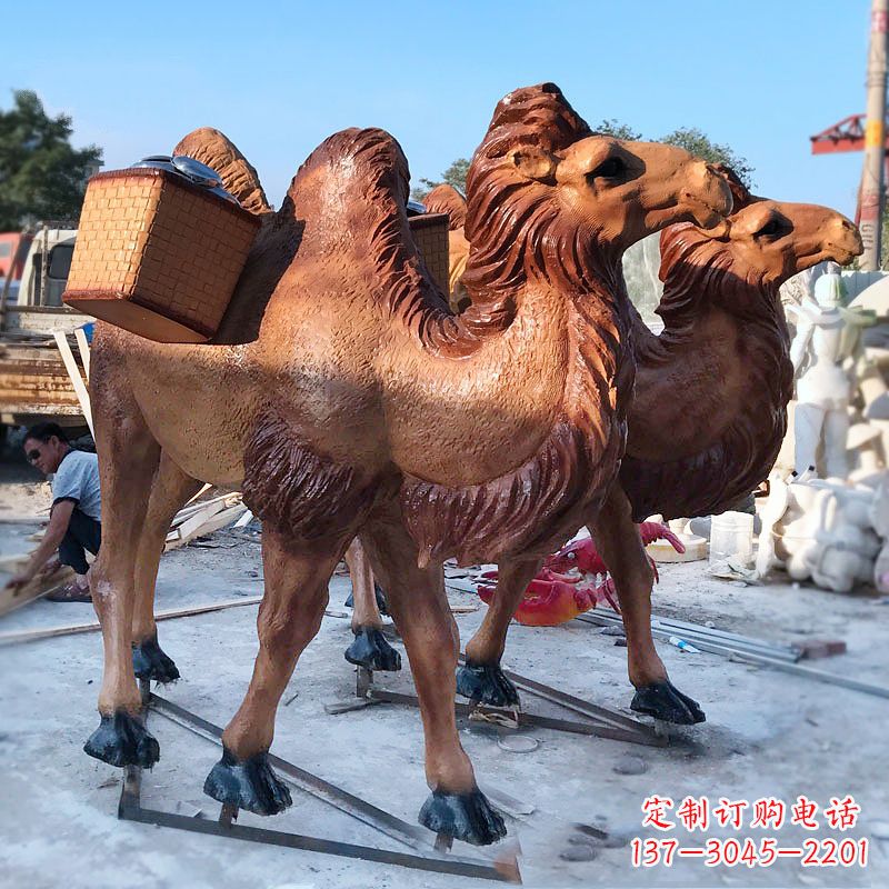淄博丝绸之路仿真骆驼雕塑