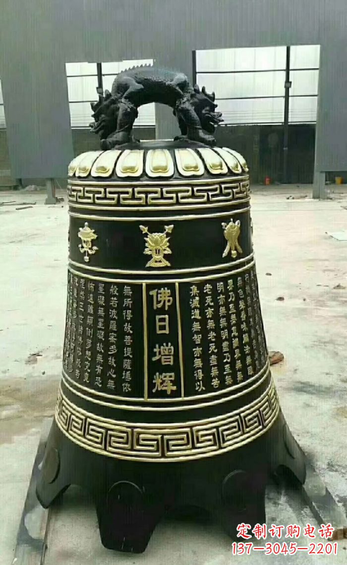 淄博寺庙铜钟雕塑 (6)