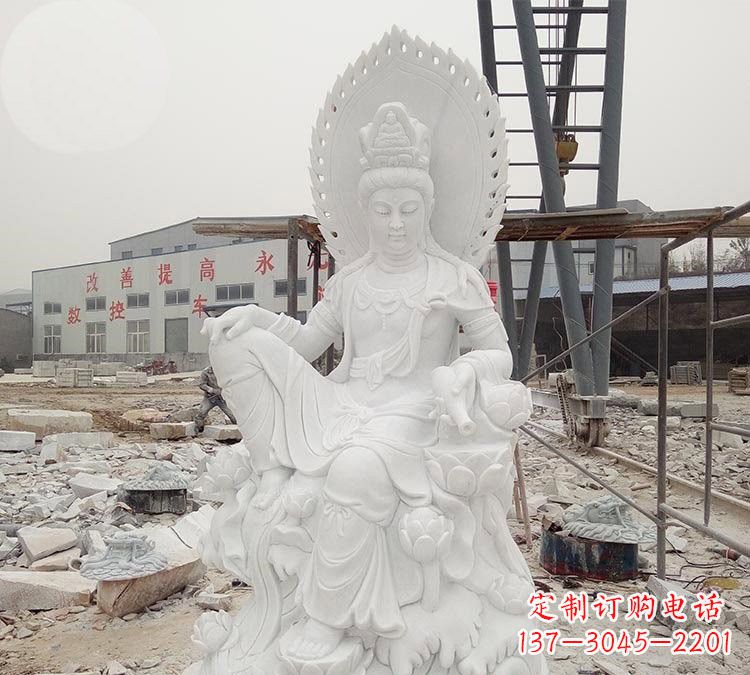 淄博寺庙自在观音雕像