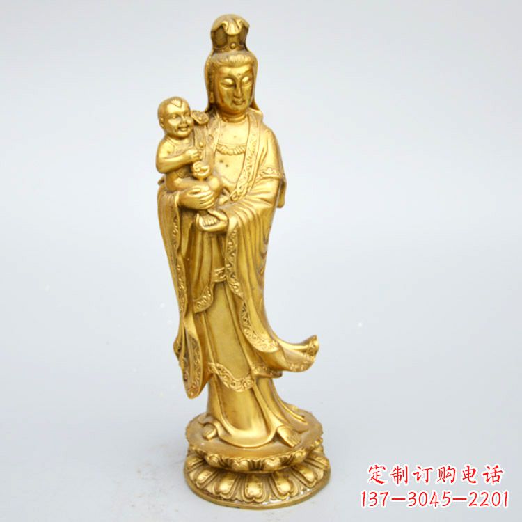 淄博送子观音铜雕